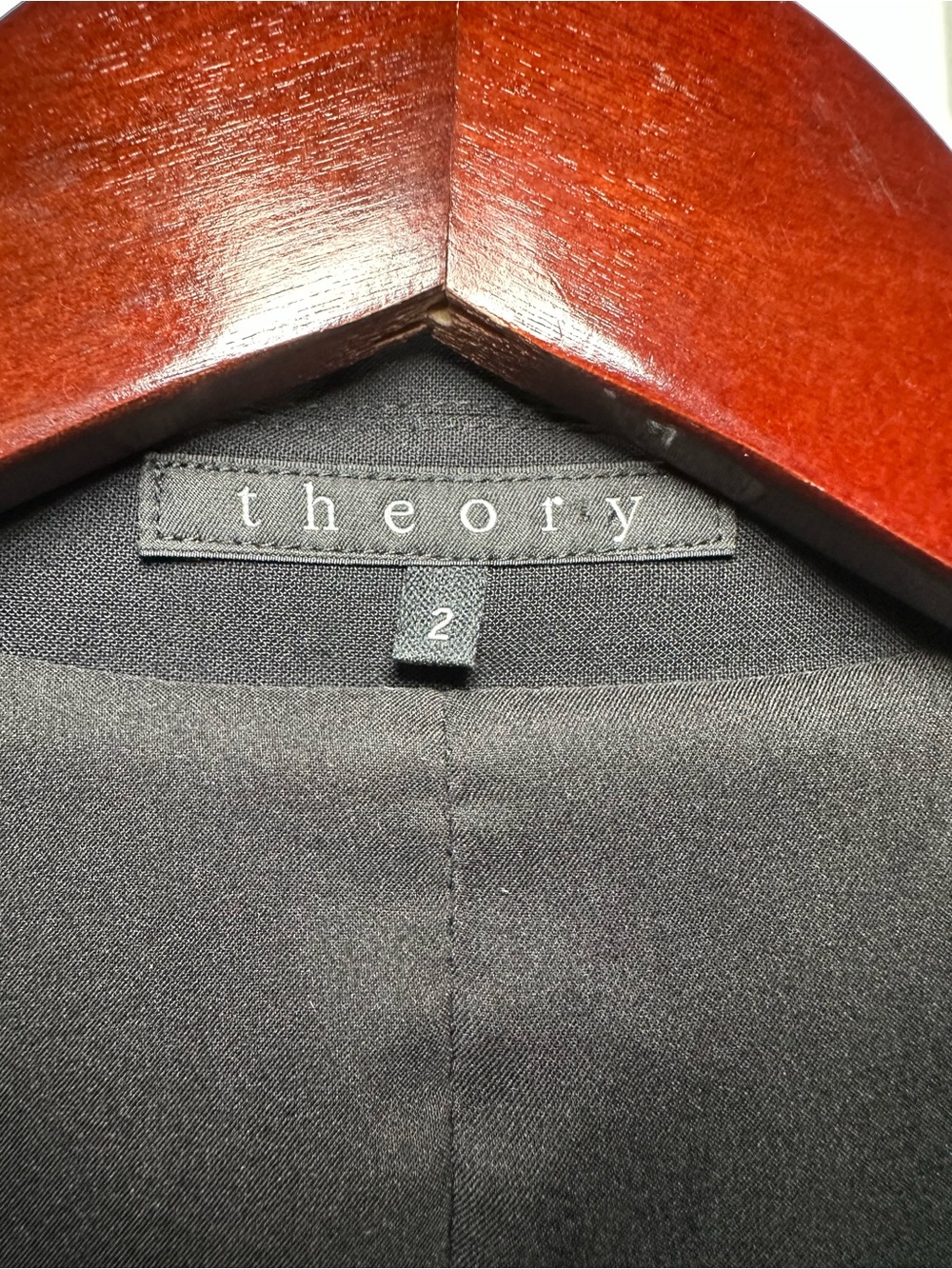 Theory Gilda Tailor 96% Wool Double Breasted Blazer in Black Size 2 - Picture 4 of 10
